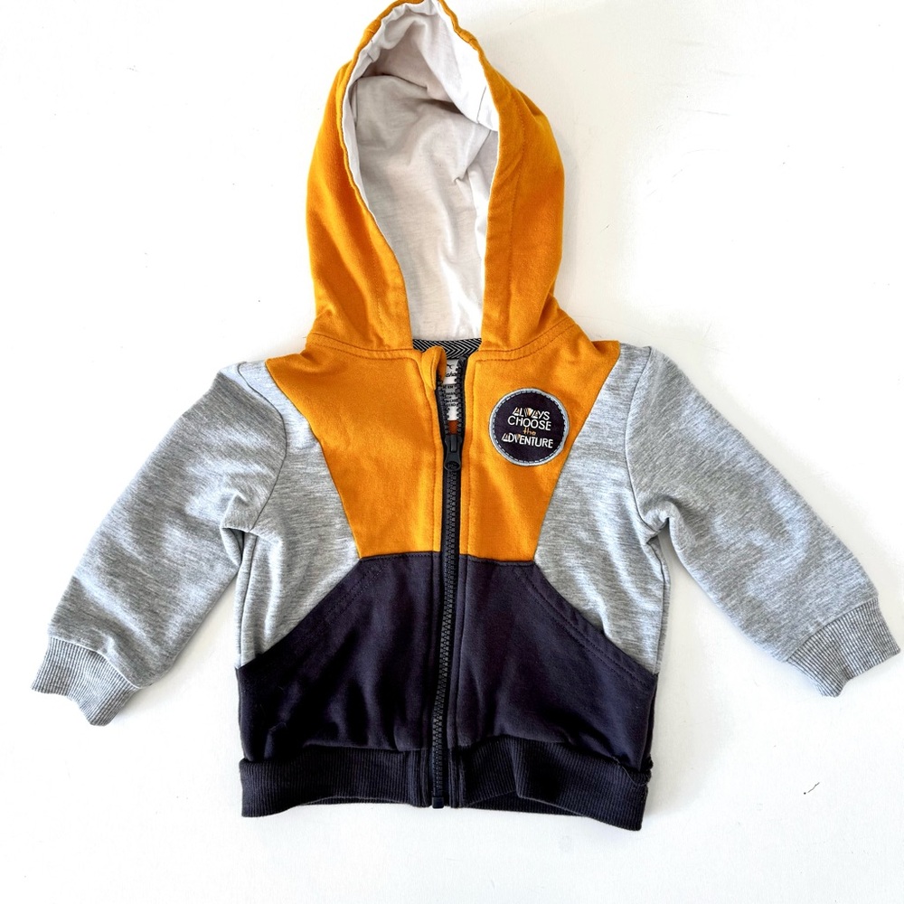 Tommy Bahama Boys  Size 12m Full Zip Hoodie "ALWAYS CHOOSE THE ADVENTURE" Read